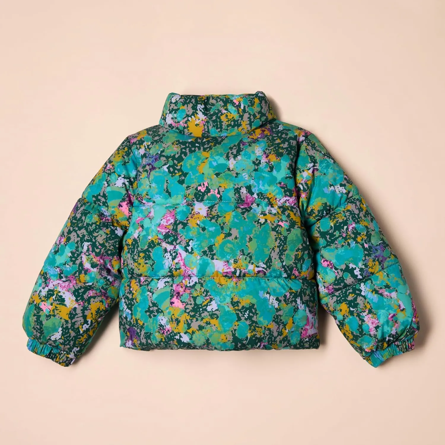 Amazon Essentials Girls and Toddlers' Cropped Full-Zip Puffer Jacket (Quilted Matte or Sherpa Fleece)