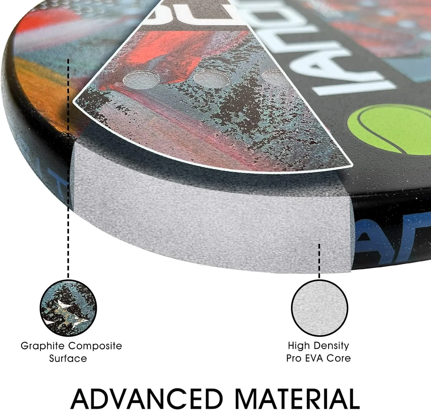 Beach Tennis Paddle Beach Tennis Racket Carbon Fiber with EVA Memory Foam Core Tennis Paddles