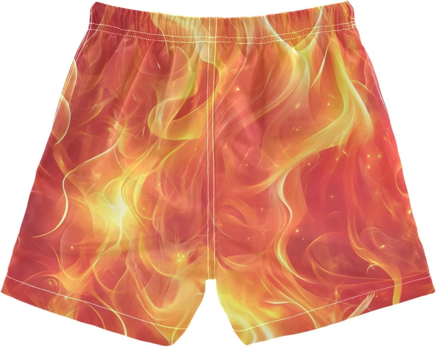 Boys Swim Trunks with Boxer Brief Liner, Ice Cream Cone Boys Swimwear Quick Dry Bathing Suit Toddler Swim Trunks