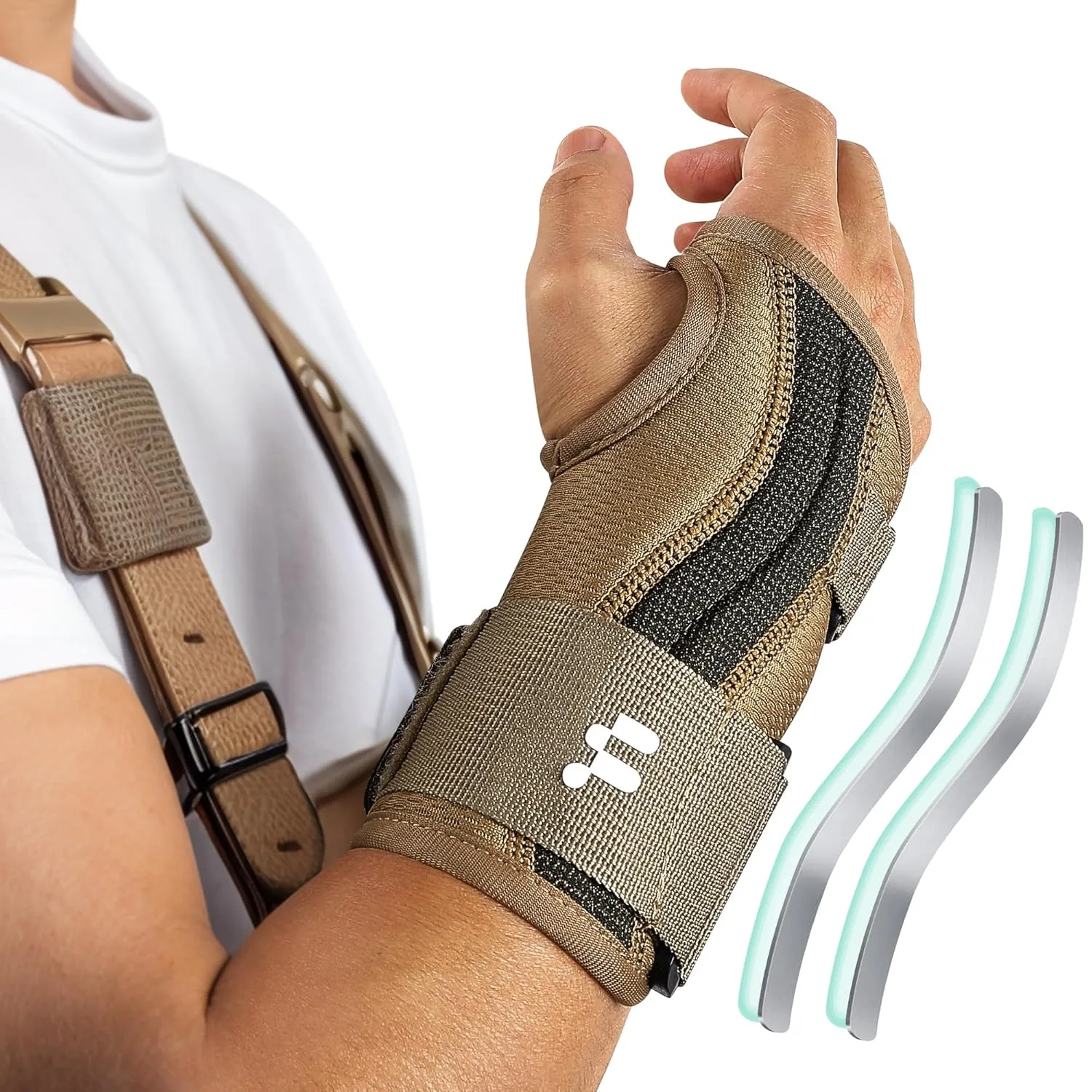 Carpal Tunnel Wrist Brace For Work With Splint and Palm Cushion, Wrist Pain Relief Support for Men and Women, Ideal for Carpal Tunnel, Tendinitis, Arthritis (Right Hand, L/XL)