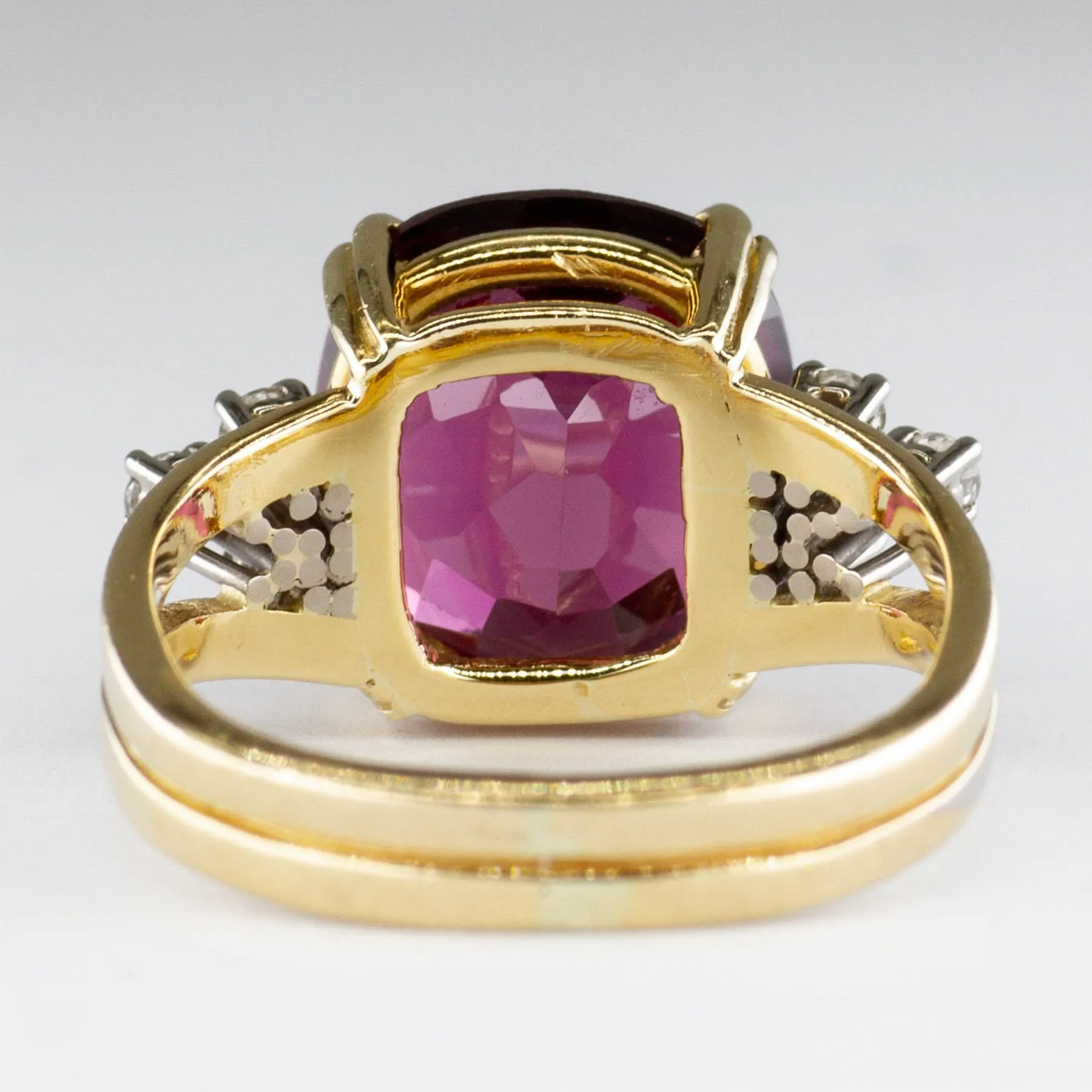 'Cavelti' Garnet and Diamond Ring | 6.15ct | 0.15ctw | SZ 5.75