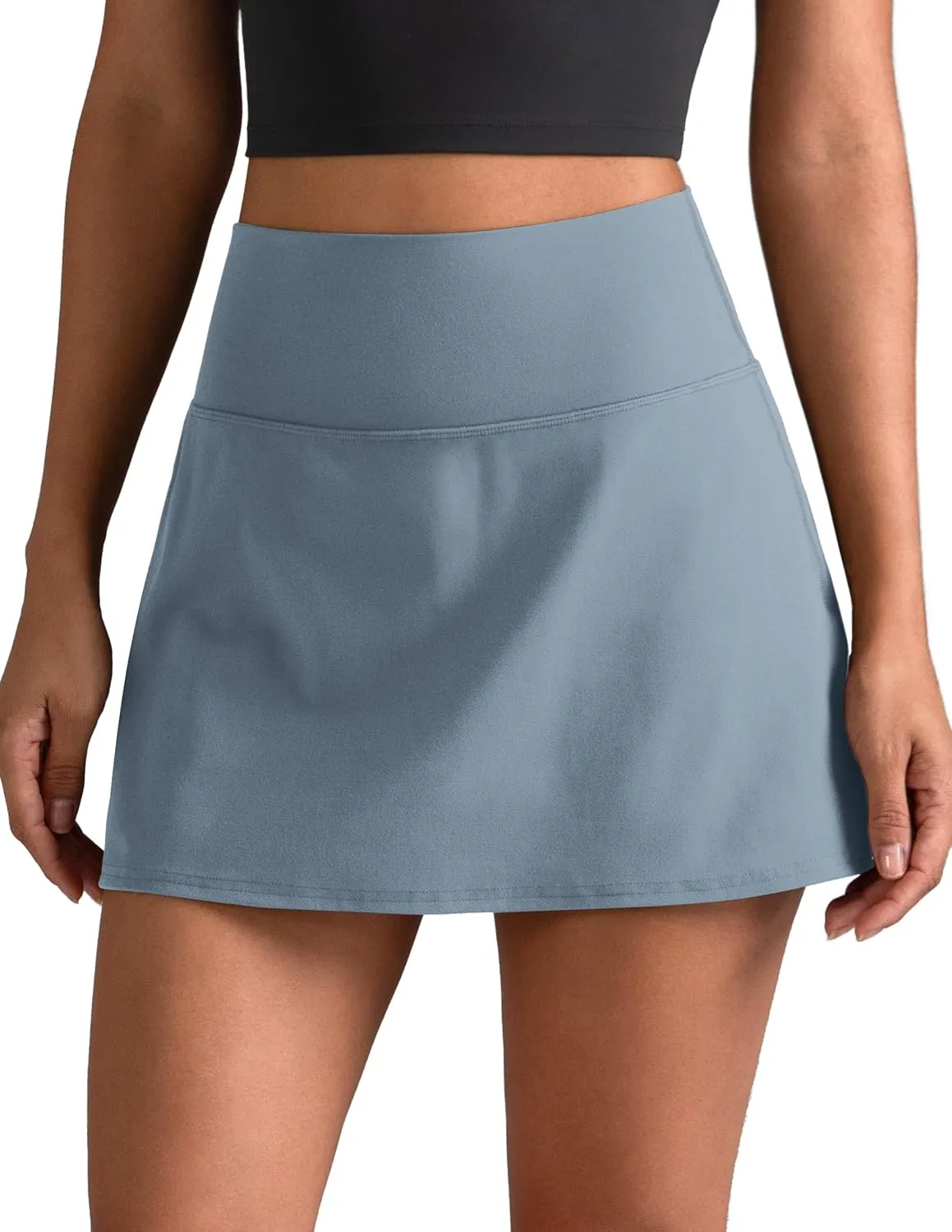 Colorfulkoala Dreamlux Skirts for Women High Rise Athletic Golf Tennis Skorts Built-in Shorts with Pockets