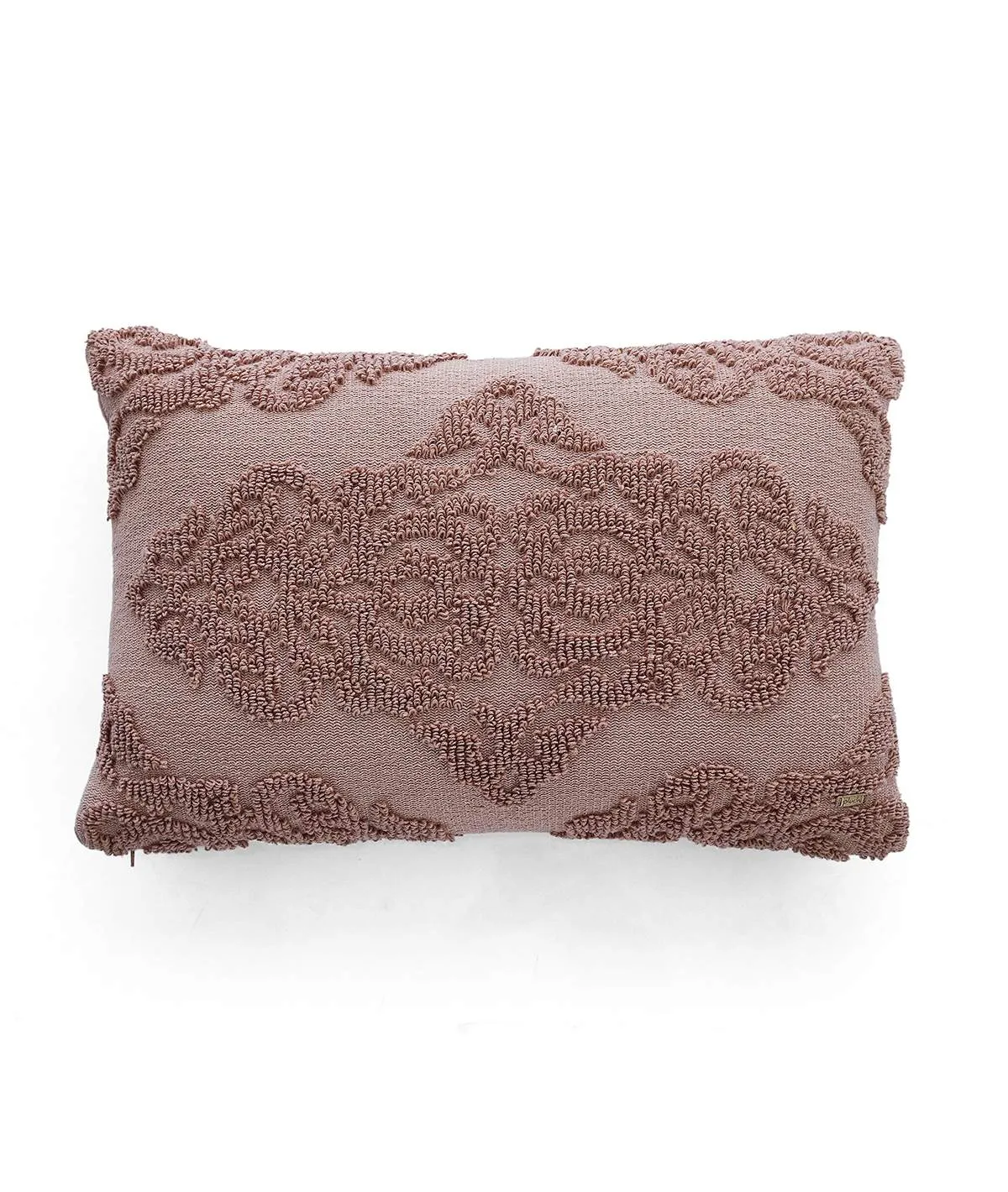 Damask Cotton Knitted Decorative Blush Pink Color 16 x 24 Inches Pillow Covers