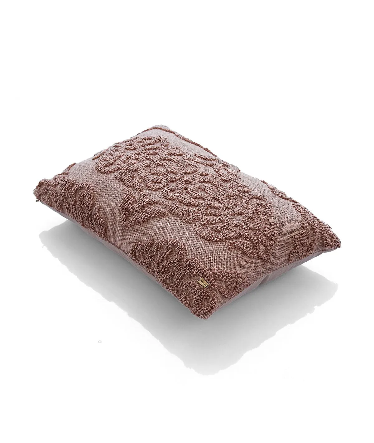 Damask Cotton Knitted Decorative Blush Pink Color 16 x 24 Inches Pillow Covers