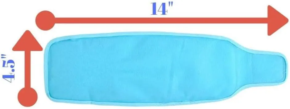 FOMI Hot Cold Wrist and Ankle Ice Wrap | 360 Degree Coverage | Soft Gel Pack for Sports Injuries, Swelling, Bruises, Arthritis, Tendonitis Pain Relief | Compression Sleeve with Strap Fastener