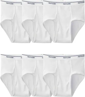 Fruit of the Loom Men's Cotton Briefs, Tag Free & Moisture Wicking, Assorted Color Multipacks