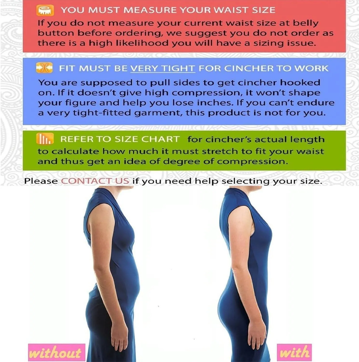 LYZ Women's Waist Trainer Corset for Everyday Wear Steel Boned Tummy Control Weight Loss Body Shaper with Adjustable Hooks