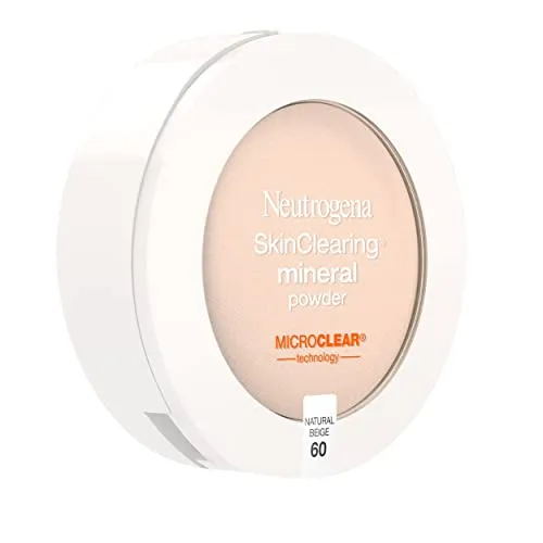 Neutrogena Skin Clearing Mineral Acne Concealing Powder Natural Beige 2 Pack