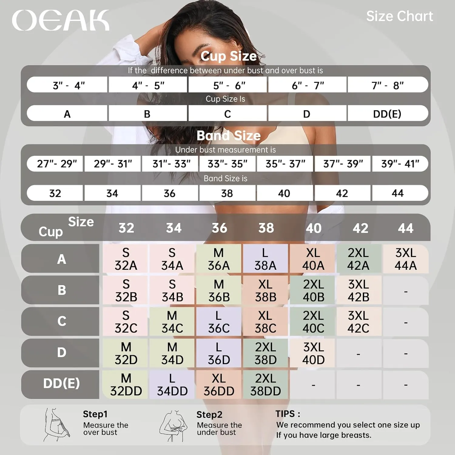 OEAK Womens Comfortable Wireless Bras Push Up Seamless Bralettes Soft V Neck Brassiere Scalloped Full Coverage Everyday Bra