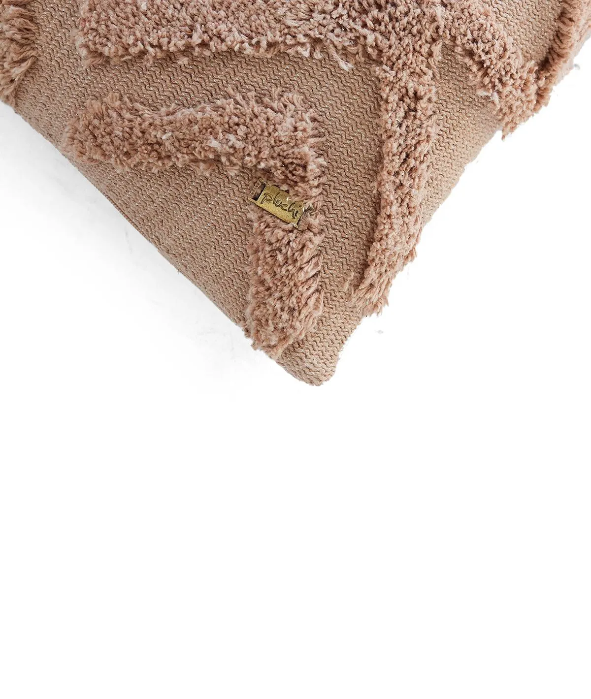 Ollie Cotton Knitted Decorative Cushion Cover (Blush Pink)