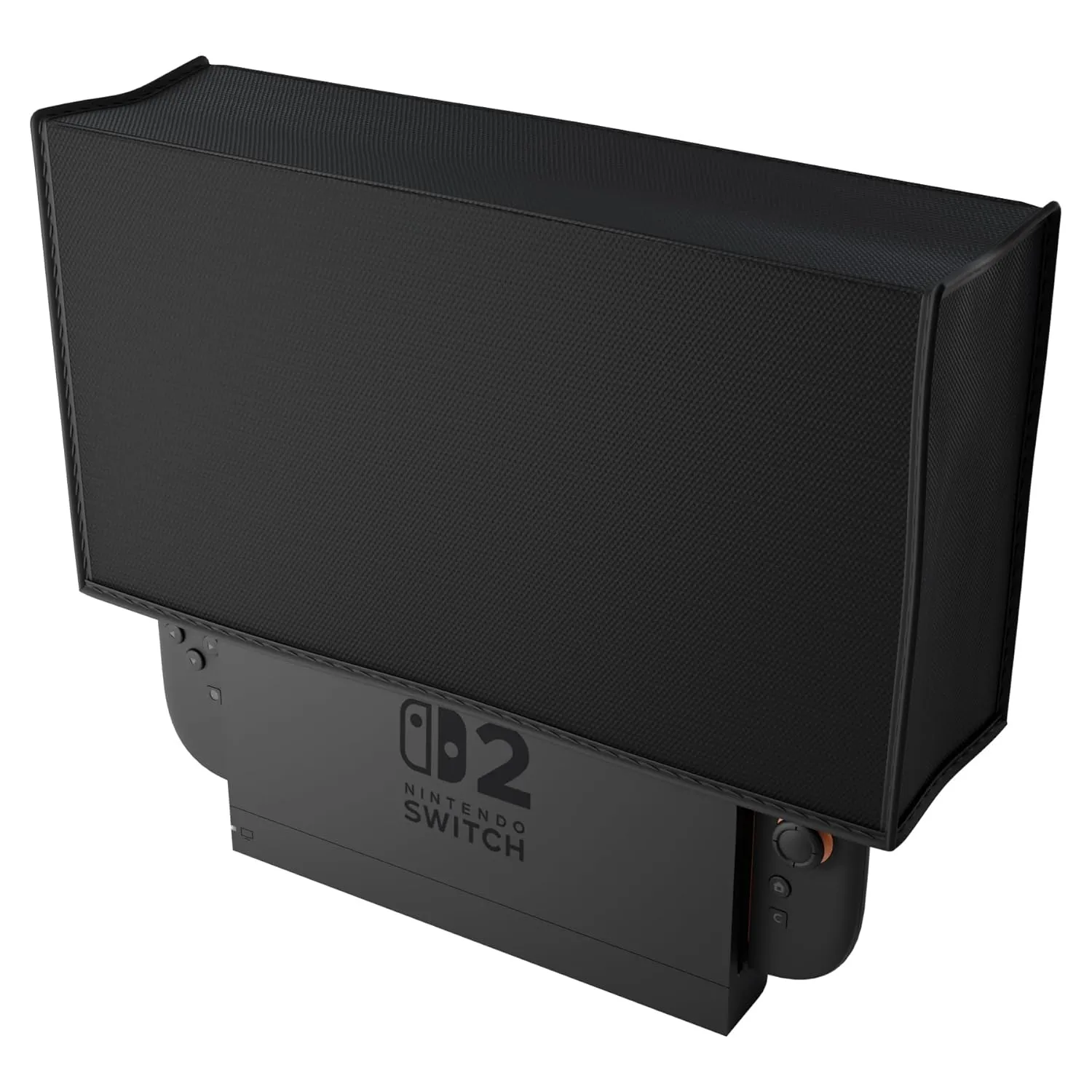 PlayVital Dust Cover for Nintendo Switch 2, Anti Scratch Dust Guard Waterproof Cover Sleeve for Nintendo Switch 2 Console & Charging Dock - Black