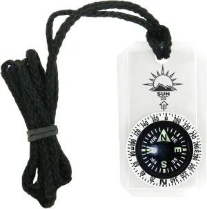 Sun Company MiniComp II - Mini Orienteering Compass with Rotating Bezel | Easy-to-Read Zipper Pull Compass for Jacket, Parka, or Pack