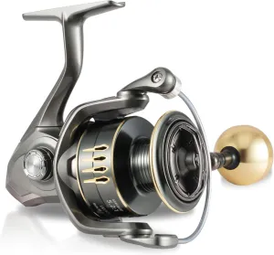 TGR Spinning Reel,Smooth 13 1BB Fishing Reels,Up to 22LBs Max Drag,5.2:1/4.7:1 Gear Ratio,CNC Aluminum Spool,Lightweight Graphite Body Spinning Fishing Reels for Freshwater,1000-6000 Series