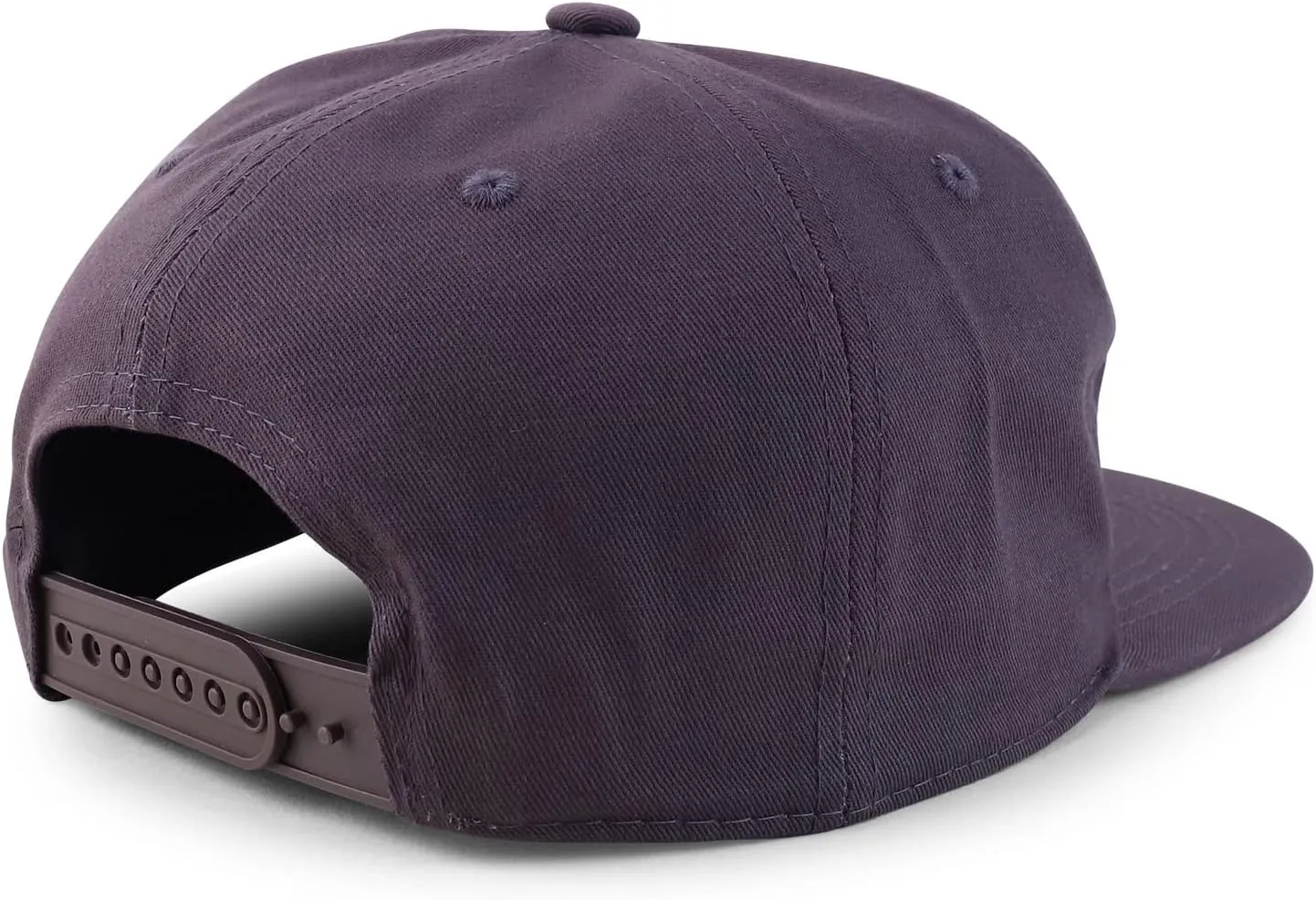 Trendy Apparel Shop Plain Unstructured 5 Panel Flat Bill Snapback Baseball Cap