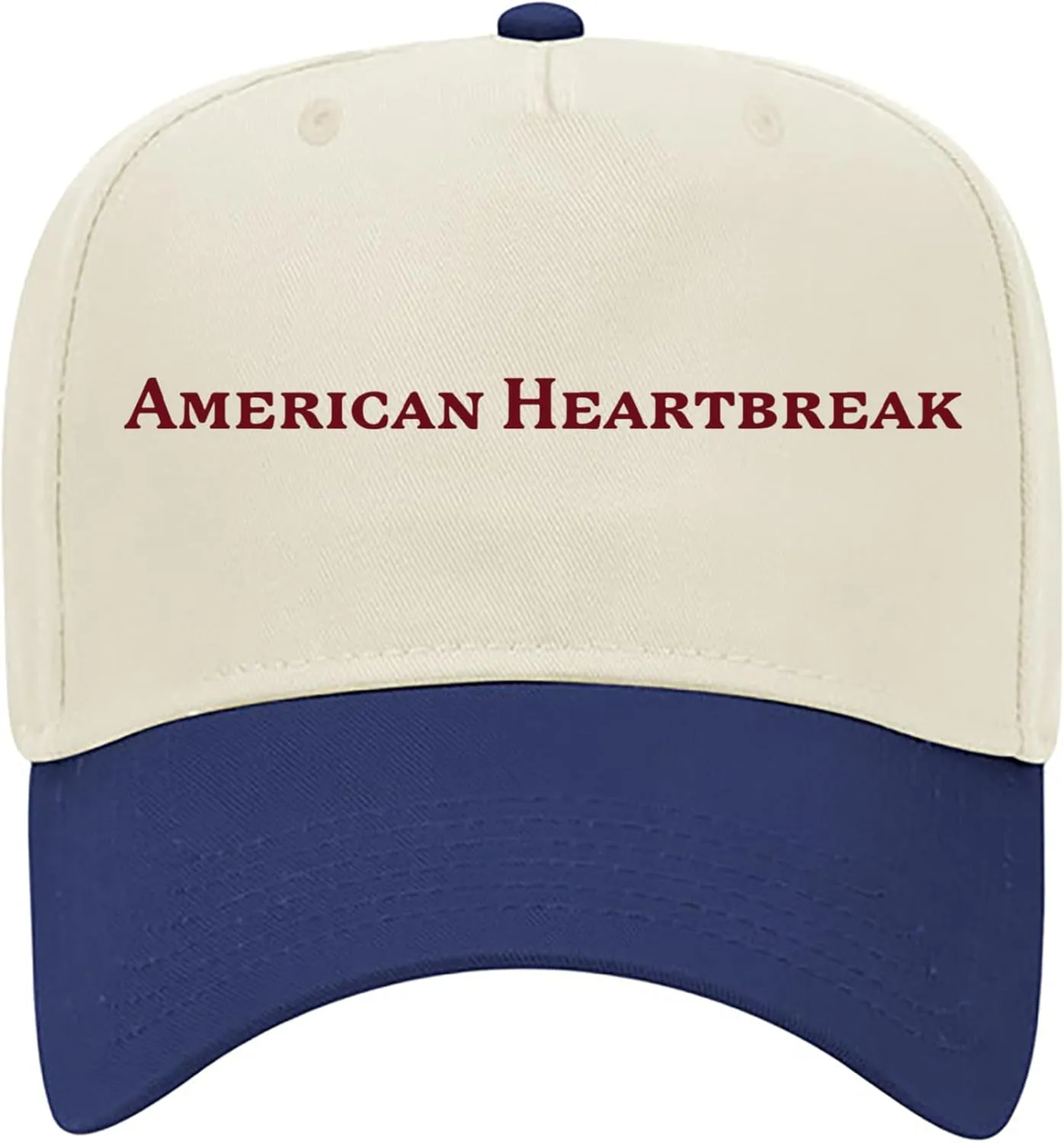 Unisex's Standard Official Merch American Heartbreak Cap, Off White