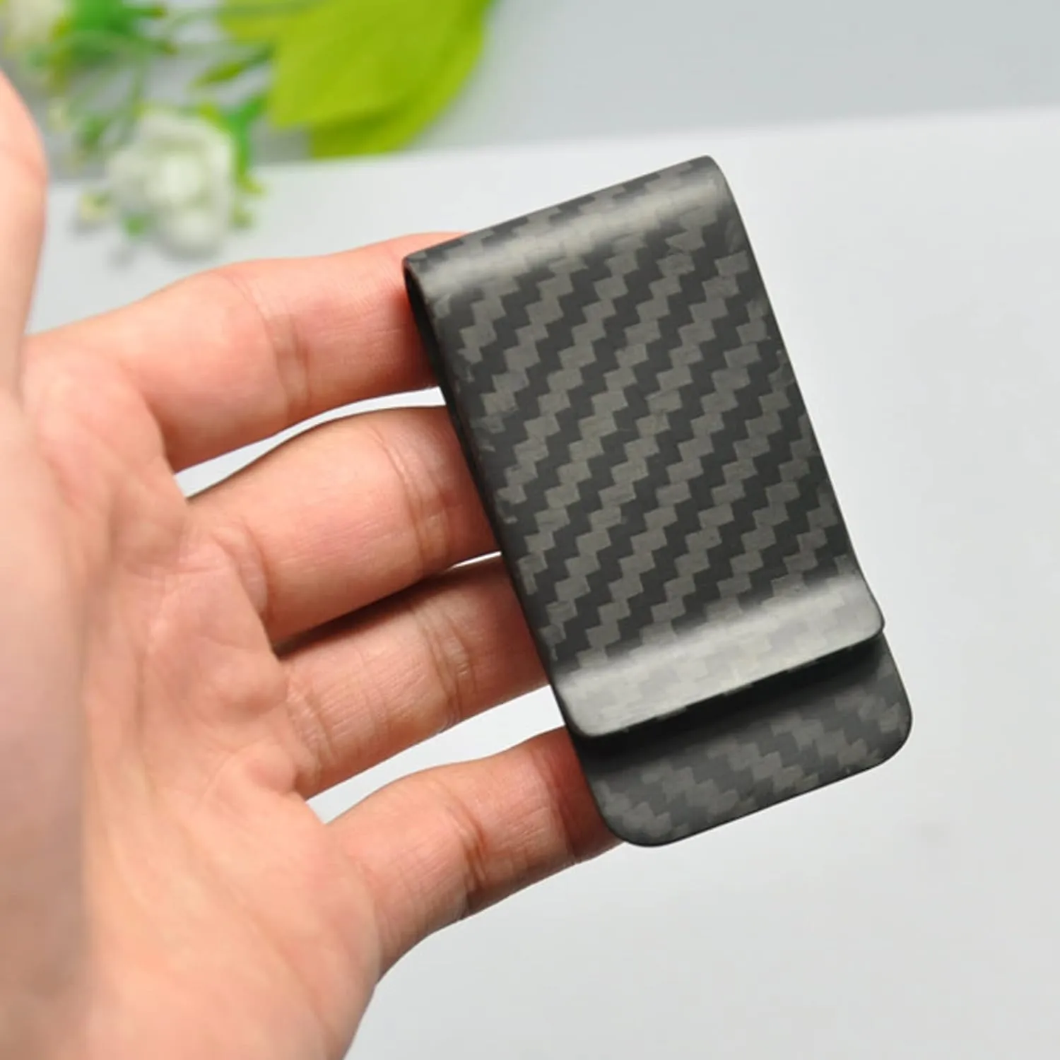 WAFJAMF Small Men's Slim Money Clip Stainless Steel Credit Business Card Holder Pocket Cash Wallet