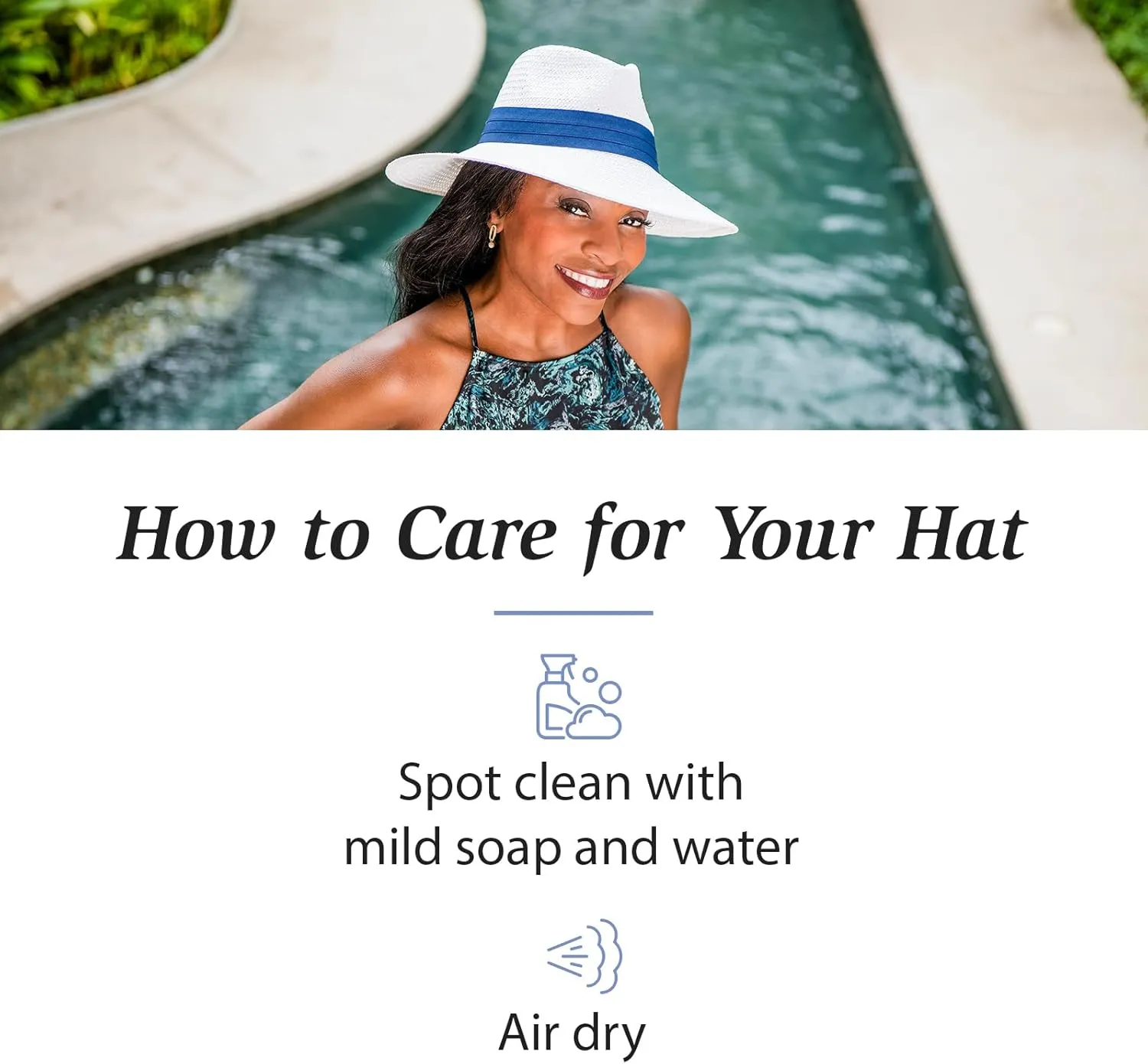 Wallaroo Hat Company Womens Klara Fedora  UPF 50  UV Protection, Wide Brim, Medium Size, Packable, Adjustable Sun Hat