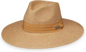 Wallaroo Hat Company Womens Klara Fedora  UPF 50  UV Protection, Wide Brim, Medium Size, Packable, Adjustable Sun Hat