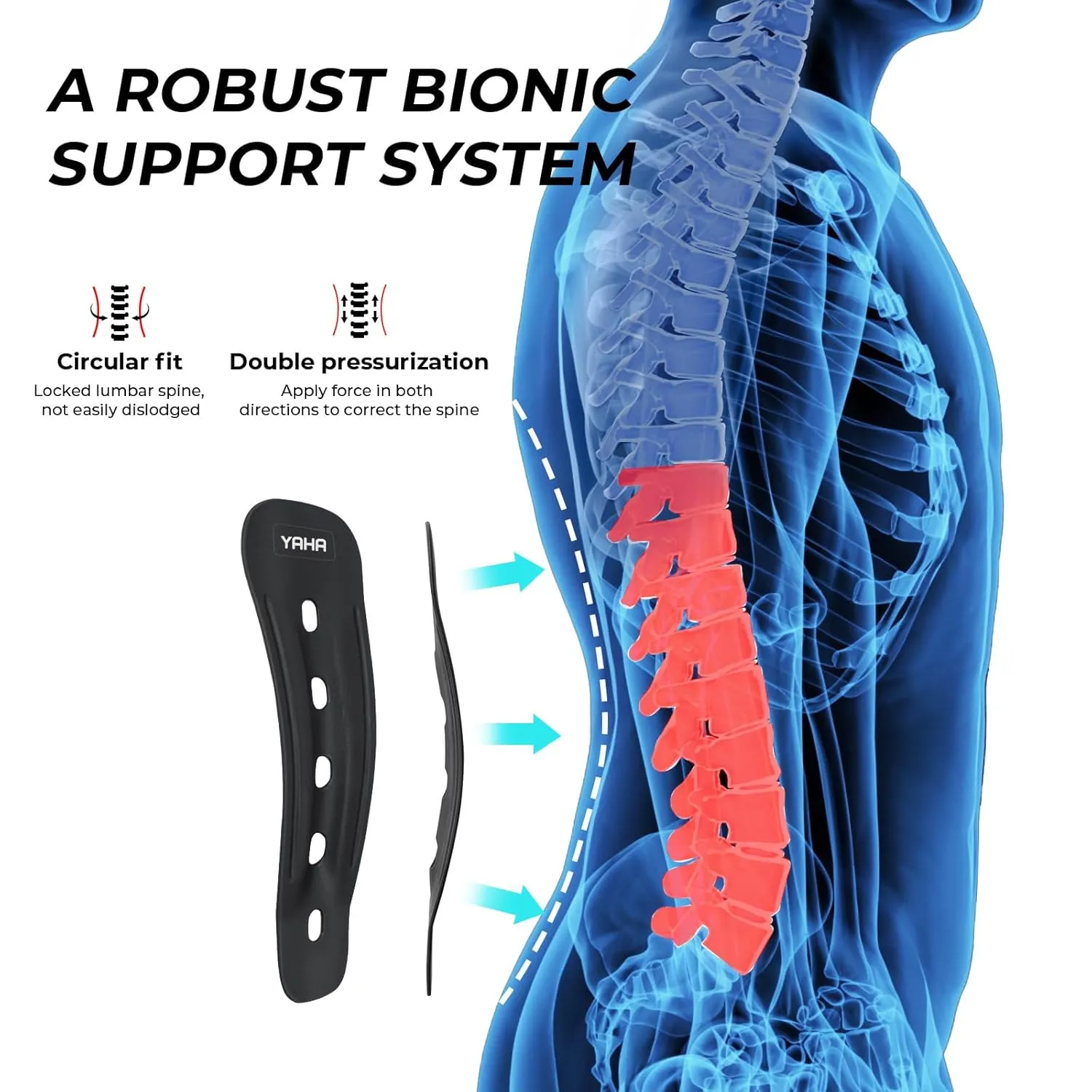 YAHA Back Brace for Lower Back Pain Women/Men, Back Support for Work, Heavy Lifting with Ergonomic Lumbar Pad, Breathable Lumbar Support Belt with 5 Stays for Sciatica, Herniated Disc, Scoliosis - XL