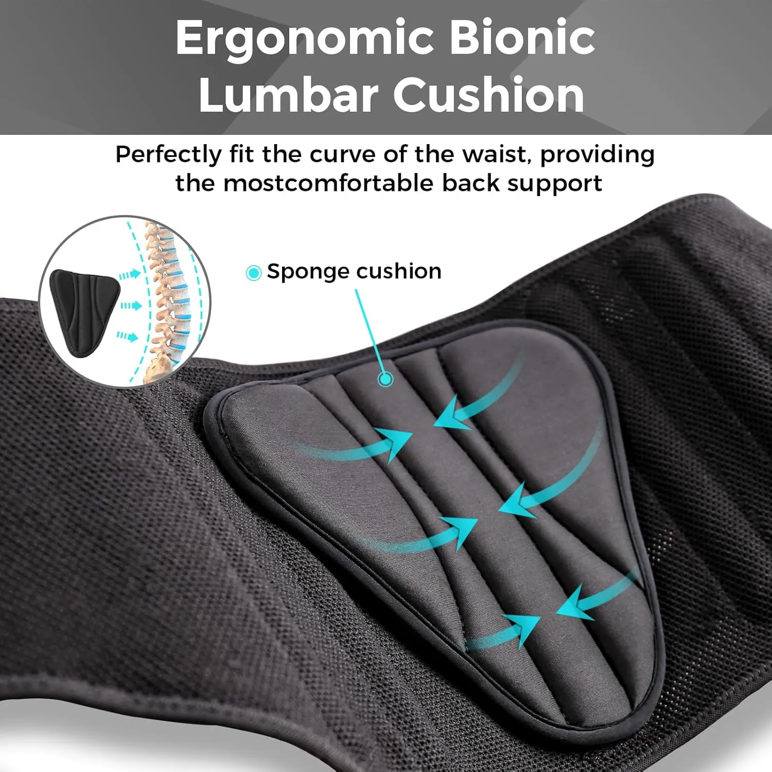 YAHA Back Brace for Lower Back Pain Women/Men, Back Support for Work, Heavy Lifting with Ergonomic Lumbar Pad, Breathable Lumbar Support Belt with 5 Stays for Sciatica, Herniated Disc, Scoliosis - XL